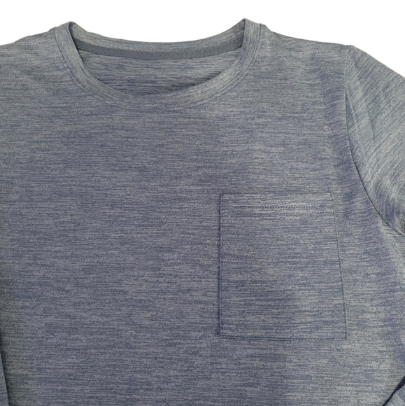 NEYOUQE Women's Size M Long Sleeve Lightweight Tunic Top Blue - Picture 10 of 13